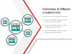 Franchises at different locations icon