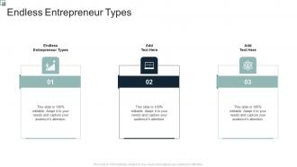 Franchising Endless Entrepreneur Types In Powerpoint And Google Slides Cpb
