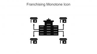 Franchising Monotone Icon In Powerpoint Pptx Png And Editable Eps Format