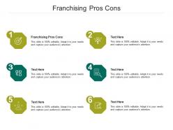 Franchising pros cons ppt powerpoint presentation inspiration graphic tips cpb