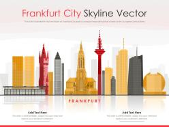 Frankfurt city skyline vector powerpoint presentation ppt template