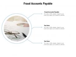 Fraud accounts payable ppt powerpoint presentation portfolio format ideas cpb