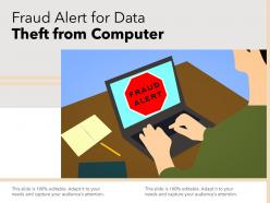 Fraud alert for data theft from computer