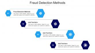 Fraud Detection Methods Ppt Powerpoint Presentation Portfolio Guidelines Cpb