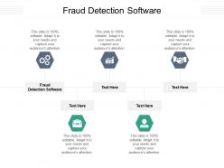 Fraud detection software ppt powerpoint presentation background images cpb