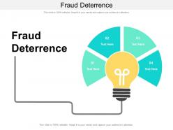 Fraud deterrence ppt powerpoint presentation show samples cpb