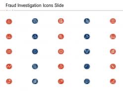 Fraud investigation icons slide ppt powerpoint presentation outline themes