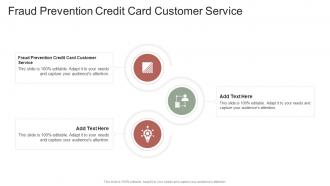 Fraud Prevention Credit Card Customer Service In Powerpoint And Google Slides Cpb
