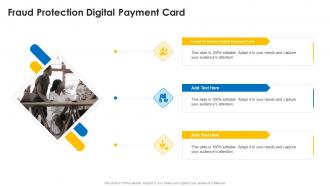 Fraud Protection Digital Payment Card In Powerpoint And Google Slides Cpb