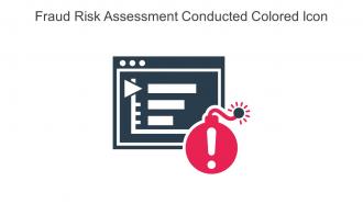 Fraud Risk Assessment Conducted Colored Icon In Powerpoint Pptx Png And Editable Eps Format
