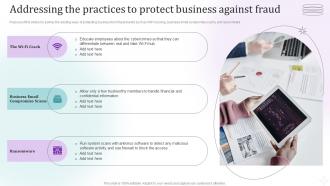 Fraud Risk Management Guide Addressing The Practices To Protect Business Against Fraud