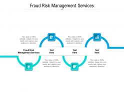 Fraud risk management services ppt powerpoint presentation ideas background image cpb