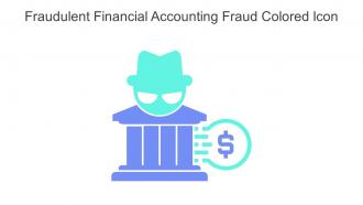 Fraudulent Financial Accounting Fraud Colored Icon In Powerpoint Pptx Png And Editable Eps Format