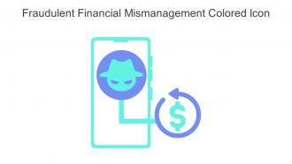 Fraudulent Financial Mismanagement Colored Icon In Powerpoint Pptx Png And Editable Eps Format