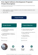 Free Agent Software Development Proposal Project Description One Pager Sample Example Document