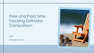Free And Paid Time Tracking Software Comparison PPT Slides AT