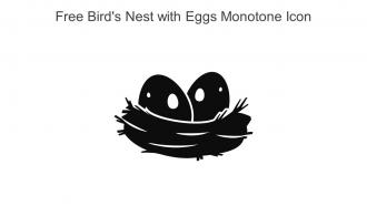Free Birds Nest With Eggs Monotone Icon In Powerpoint Pptx Png And Editable Eps Format