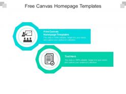 Free canvas homepage templates ppt powerpoint presentation summary smartart cpb