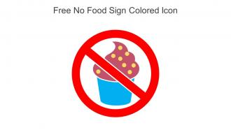 Free No Food Sign Colored Icon In Powerpoint Pptx Png And Editable Eps Format
