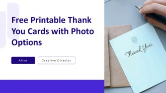 Free Printable Thank You Cards With Photo Options PPT Slides AT Free Printable Thank You Cards With Photo Options PPT Slides AT