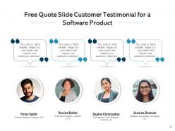 Free Quote Slide Testimonial Software Product Executive Performance