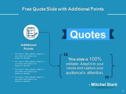 Free Quote Slide Testimonial Software Product Executive Performance