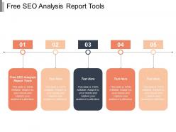 Free seo analysis report tools ppt powerpoint presentation portfolio samples cpb