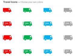 Free shipping 24 7 product delivery ppt icons graphics