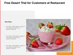Free Trial Customers Beverage Desert Computer Security Tasting