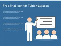 Free trial icon for tuition classes