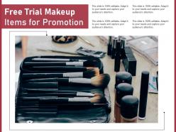 Free trial makeup items for promotion