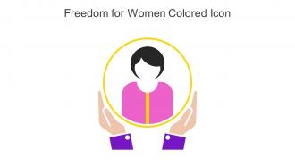 Freedom For Women Colored Icon In Powerpoint Pptx Png And Editable Eps Format