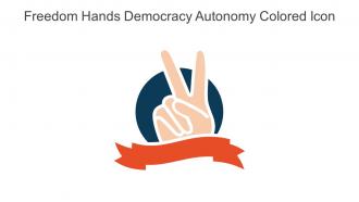 Freedom Hands Democracy Autonomy Colored Icon In Powerpoint Pptx Png And Editable Eps Format