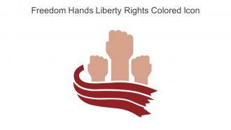 Freedom Hands Liberty Rights Colored Icon In Powerpoint Pptx Png And Editable Eps Format