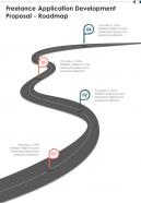 Freelance Application Development Proposal Roadmap One Pager Sample Example Document