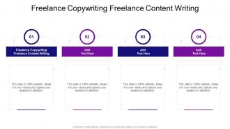 Freelance Copywriting Freelance Content Writing In Powerpoint And Google Slides Cpb