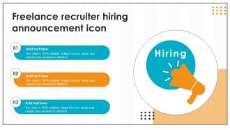 Freelance Recruiter Hiring Announcement Icon