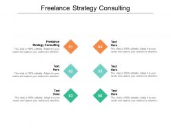 Freelance strategy consulting ppt powerpoint presentation inspiration icons cpb