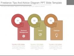 Freelance tips and advice diagram ppt slide template