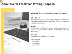 Freelance Writing Proposal Powerpoint Presentation Slides