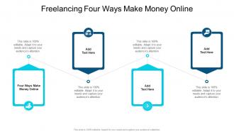 Freelancing Four Ways Make Money Online In Powerpoint And Google Slides Cpb