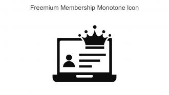 Freemium Membership Monotone Icon In Powerpoint Pptx Png And Editable Eps Format