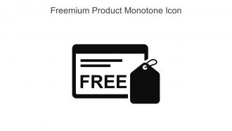 Freemium Product Monotone Icon In Powerpoint Pptx Png And Editable Eps Format