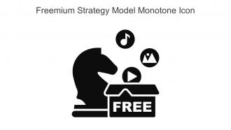 Freemium Strategy Model Monotone Icon In Powerpoint Pptx Png And Editable Eps Format