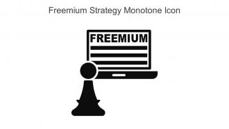 Freemium Strategy Monotone Icon In Powerpoint Pptx Png And Editable Eps Format