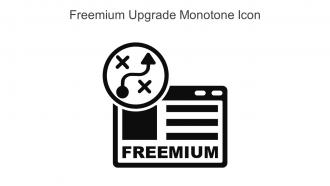 Freemium Upgrade Monotone Icon In Powerpoint Pptx Png And Editable Eps Format