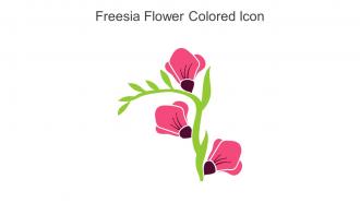Freesia Flower Colored Icon In Powerpoint Pptx Png And Editable Eps Format
