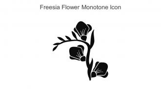Freesia Flower Monotone Icon In Powerpoint Pptx Png And Editable Eps Format