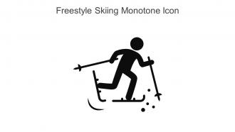 Freestyle Skiing Monotone Icon In Powerpoint Pptx Png And Editable Eps Format