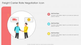 Freight Carrier Rate Negotiation Icon